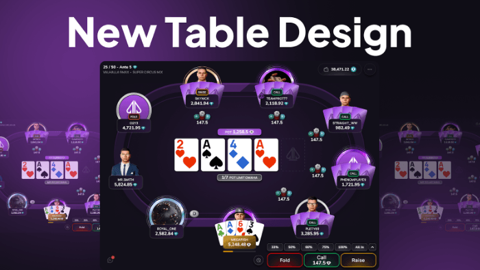 Лейаут выгодно отличает Phenom Poker от других площадок с игрой в браузере