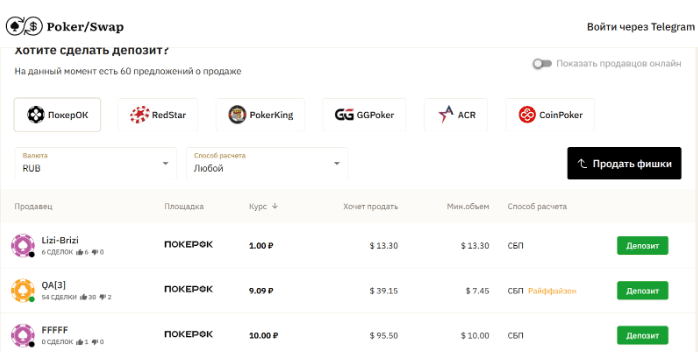 Низкая комиссия делает PokerSwap хорошей альтернативой
